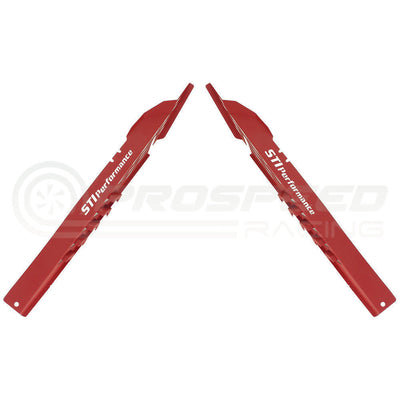 PSR "STI Performance" Vented Fender Shrouds Red