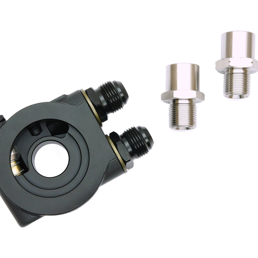 PSR Thermostatic 2-Port Oil Cooler Sandwich Plate w/10AN Fittings