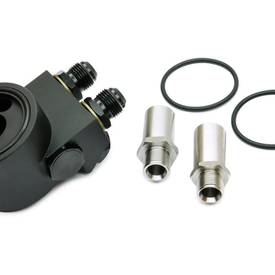 PSR Thermostatic 4-Port Oil Cooler Sandwich Plate w/10AN Fittings - Subaru WRX 15-21, 22+/BRZ & Toyota 86 12-21, 22+ (FA20/FA24)