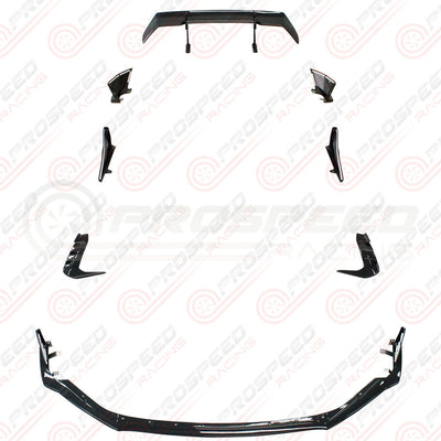 PSR STI Style Carbon Fibre Aero Kit w/Swan Neck Wing