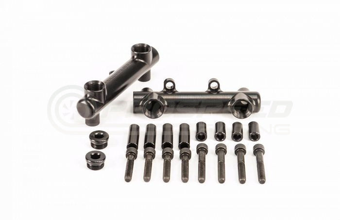 Process West Billet Fuel Rails Black - Subaru WRX 01-14 STI 01-21 FXT 06-13 LGT 07-09