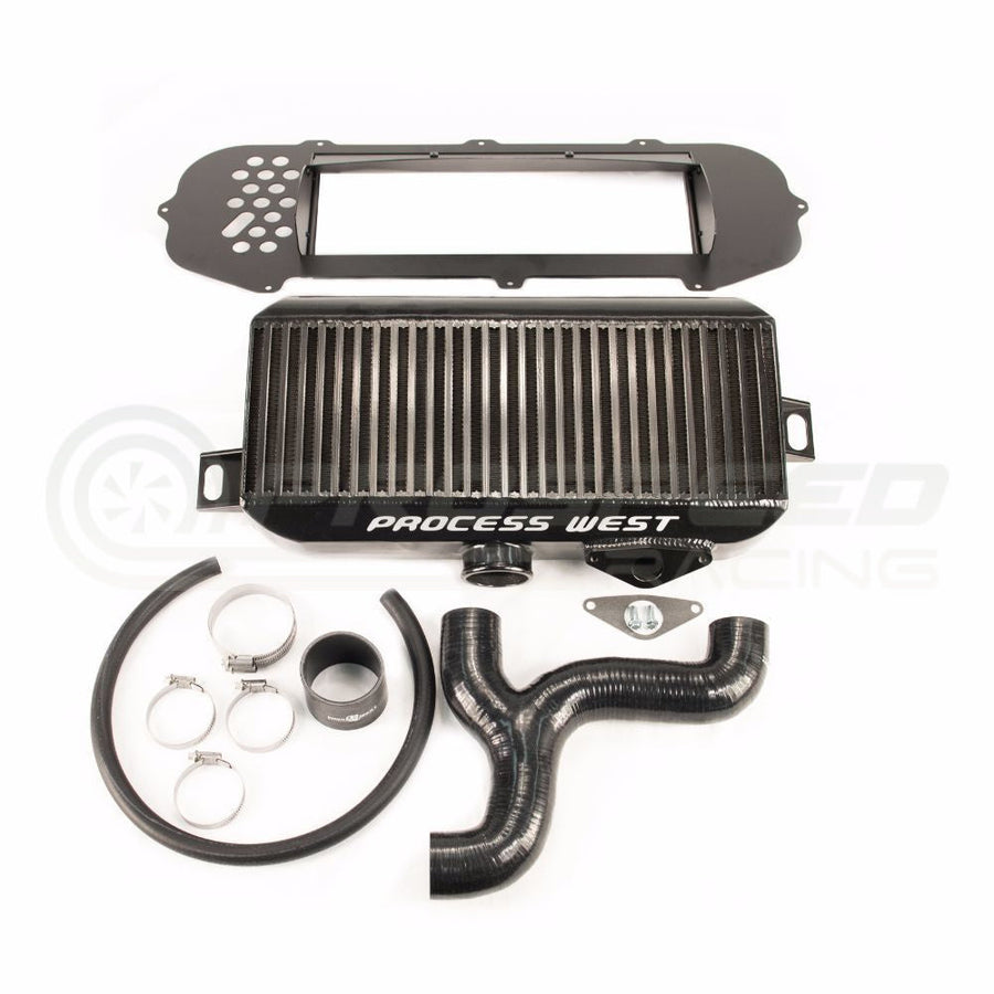 Process West Top Mount Intercooler Kit Black - Subaru WRX 01-02