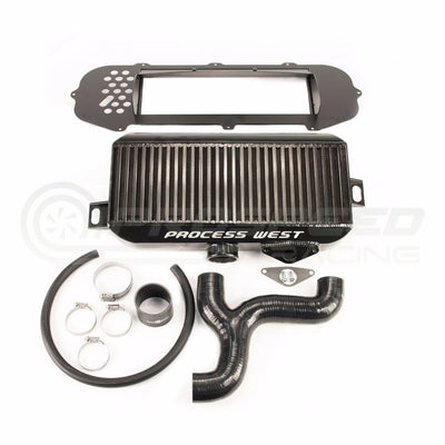 Process West Top Mount Intercooler Kit Black - Subaru WRX 01-02
