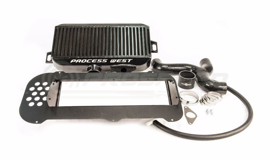 Process West Top Mount Intercooler Kit Black - Subaru Forester XT SG 03-08 Stock Scoop