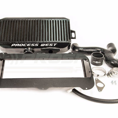Process West Top Mount Intercooler Kit Black - Subaru Forester XT SG 03-08 Stock Scoop
