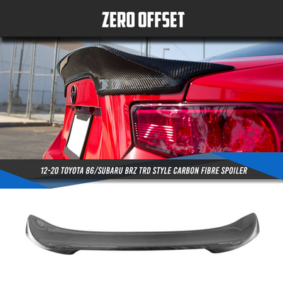 TRD Style Carbon Fibre Spoiler for Toyota 86 (ZN6)/Subaru BRZ (ZC6) 2012-2021