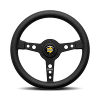 MOMO Prototipo Black Spokes Black Leather 320mm Steering Wheel - VPRO320BLKBR
