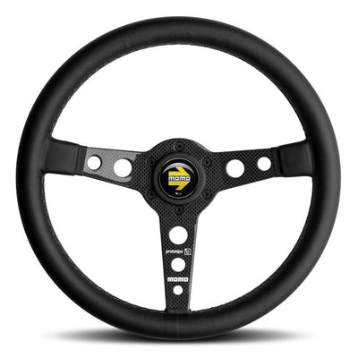 Momo Prototipo 6c Carbon Black Leather 350mm Steering Wheel - VPROT6C350BKR