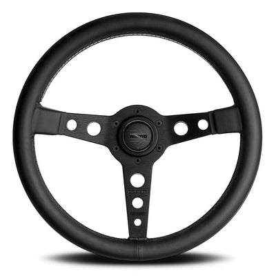 MOMO Prototipo Black Edition Black Leather 350mm Steering Wheel - VPROBLKED350R