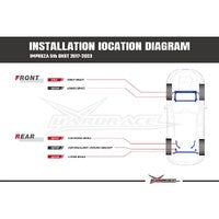 HARDRACE REAR SUB-FRAME BRACE SUBARU IMPREZA 5TH GK, GT/XV, CROSSTREK GT/FORESTER 5TH SK
