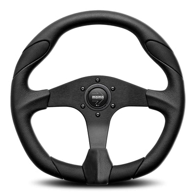 MOMO Quark Black/Black Steering Wheel 350 - VQUARK350BLKR