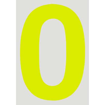 PSR CAMS/Motorsport Australia Approved Vehicle Number Stickers Day Glo Yellow