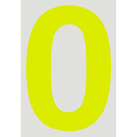 PSR CAMS/Motorsport Australia Approved Vehicle Number Stickers Day Glo Yellow