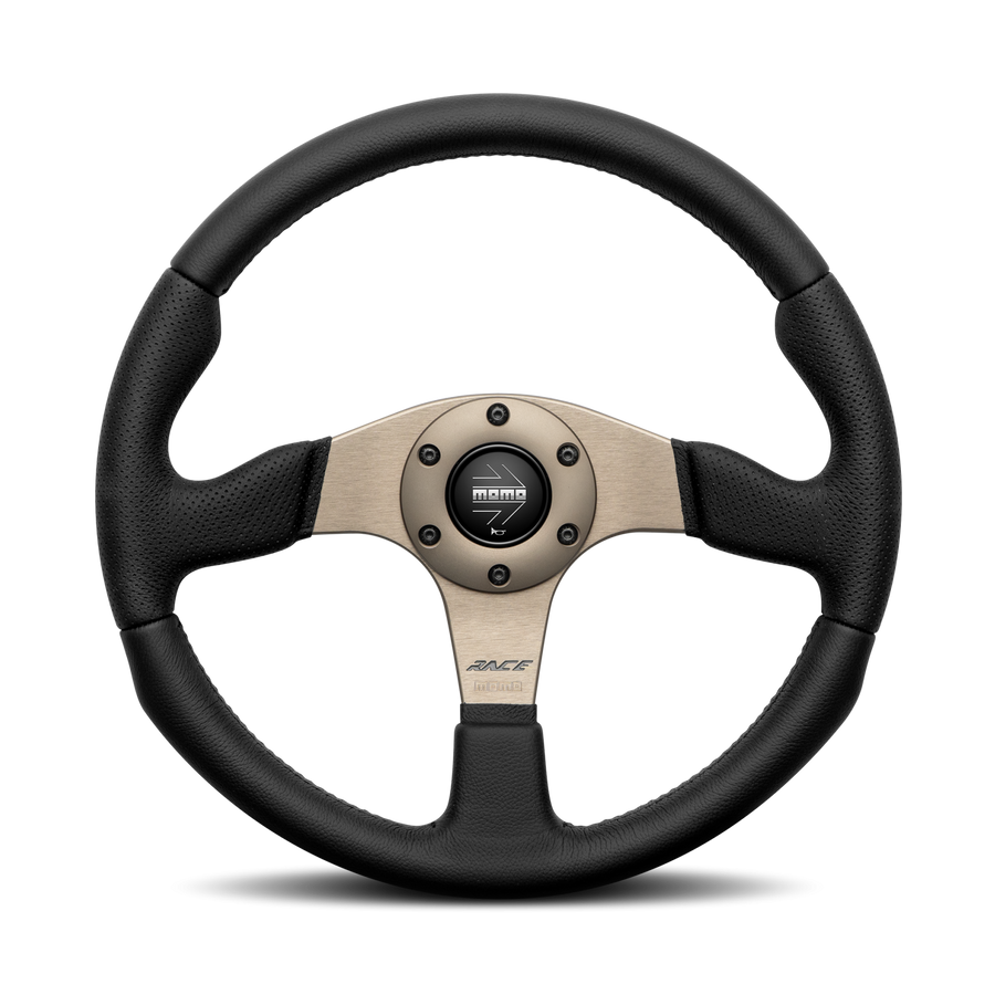 MOMO Race 2.0 Black Leather 350mm Steering Wheel