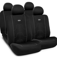 MOMO MODERN SEAT COVER SET – BLACK / GREY