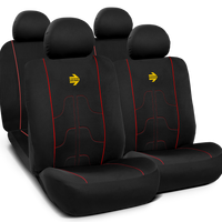 MOMO MODERN SEAT COVER SET – BLACK / RED