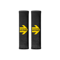 MOMO Arrow Seat Belt Pads Black Pair