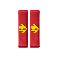 MOMO Arrow Seat Belt Pads Red Pair
