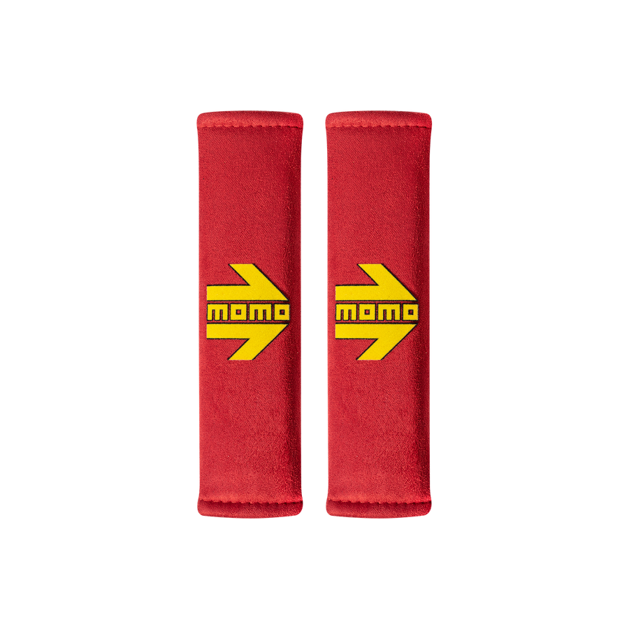 MOMO Arrow Seat Belt Pads Red Pair
