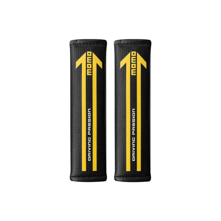 MOMO Carbon Seat Belt Pads Black Pair