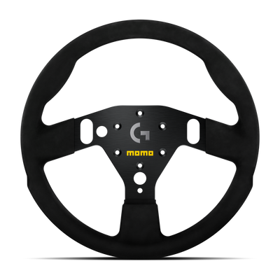 MOMO x Logitech G SIM GT 320 Black Microfibre 320mm Steering Wheel