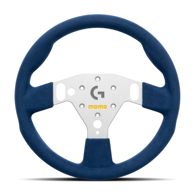 MOMO x Logitech G SIM GT 320 BLUE Microfibre 320mm Steering Wheel