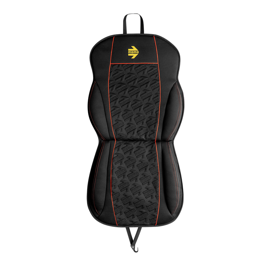 MOMO STYLE Black Red Seat Cushion Cover