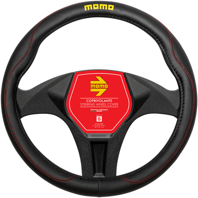 MOMO Comfort Steering Wheel Cover  Black/Red (M)