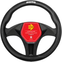 MOMO Comfort Steering Wheel Cover Black/White (S)