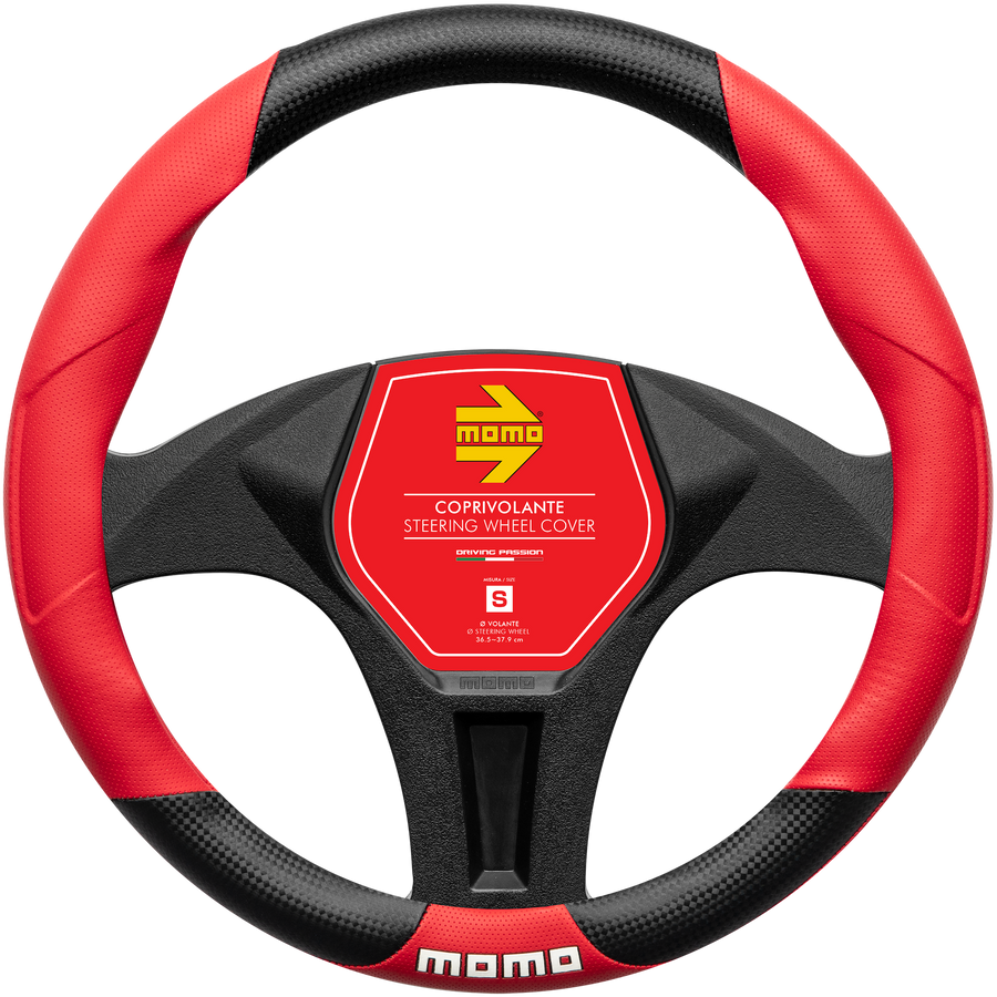 MOMO Tuning Steering Wheel Cover Black/Red (M)