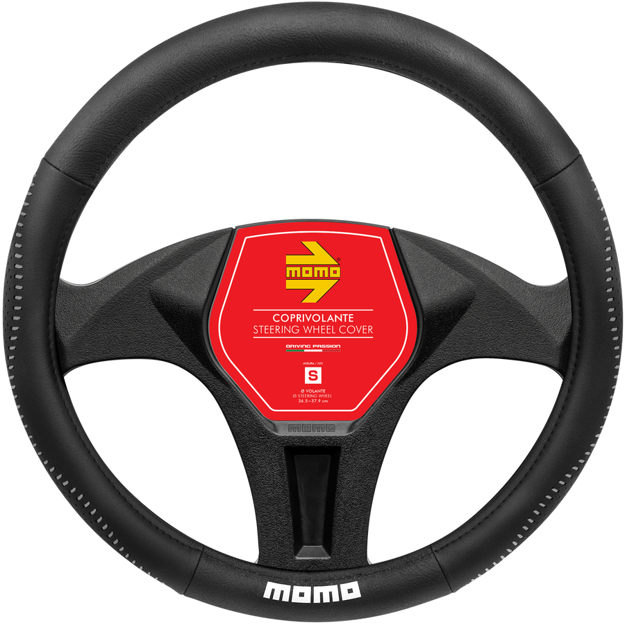 MOMO Street Steering Wheel Cover Black/Grey (S)