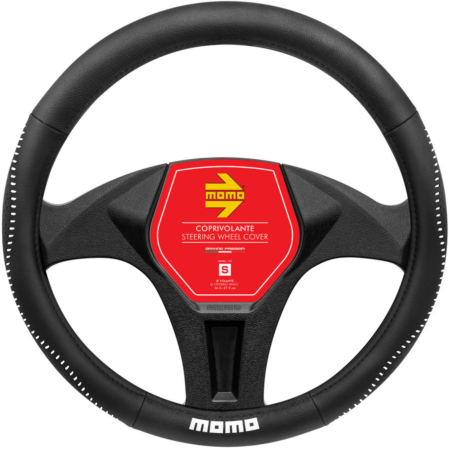 MOMO Street Steering Wheel Cover Black/White (S)