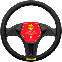 MOMO Easy Steering Wheel Cover Black/Black (M)