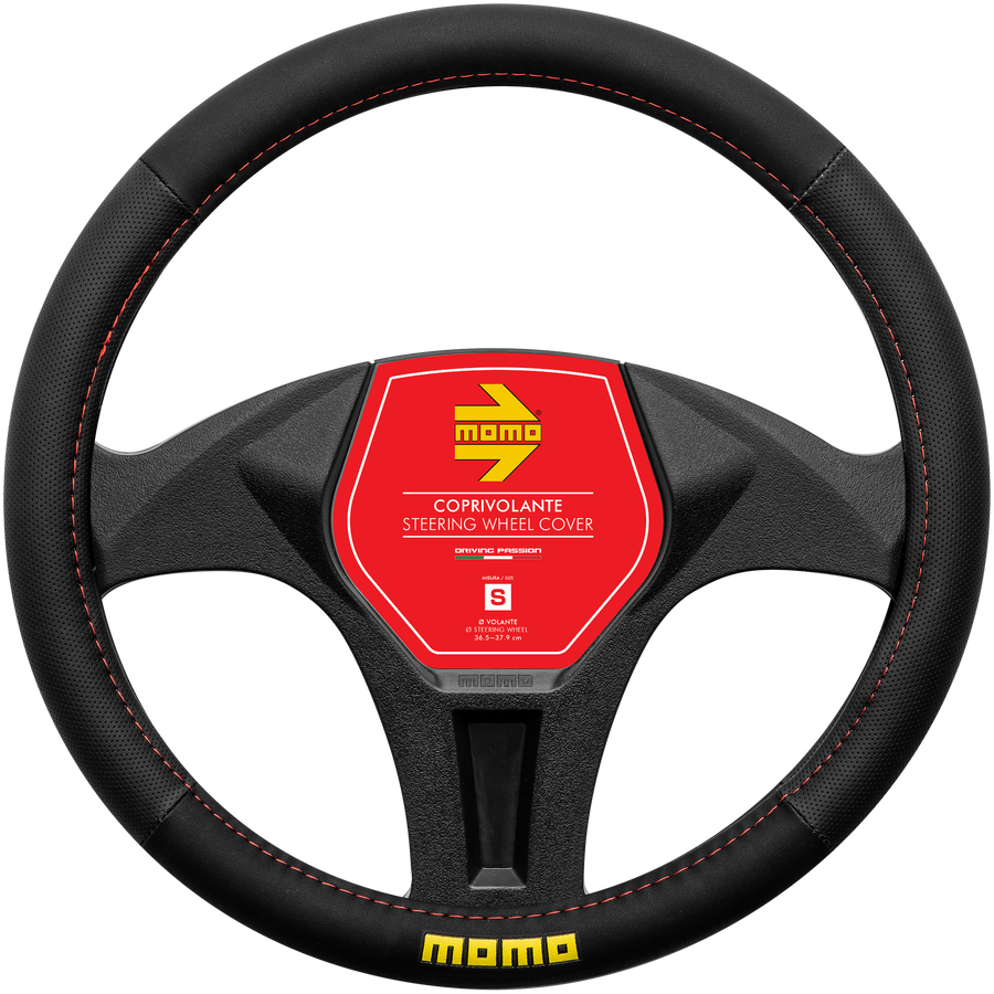 MOMO Easy Steering Wheel Cover Black/Red (M)