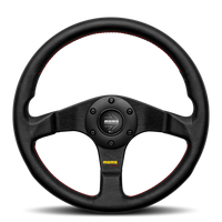 MOMO Tuner Black Leather 320mm Steering Wheel - VTUNERBLK32R
