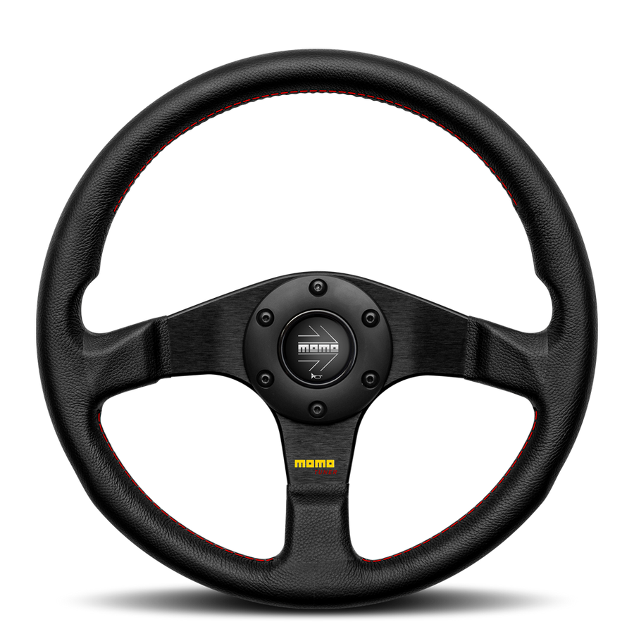 MOMO Tuner Black Leather 320mm Steering Wheel - VTUNERBLK32R