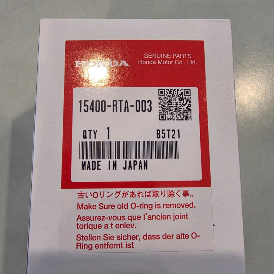 HONDA Genuine OEM OIL FILTER B16, B18, B20, K20, K24 - 15400-RTA-003