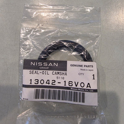 Nissan Genuine Front Camshaft / Crankshaft Oil Seal Fits Nissan CA18DE(T) RB20DE(T) RB25DE(T) RB26DETT RB30E(T) VG30DE(TT) 13042-16V0A