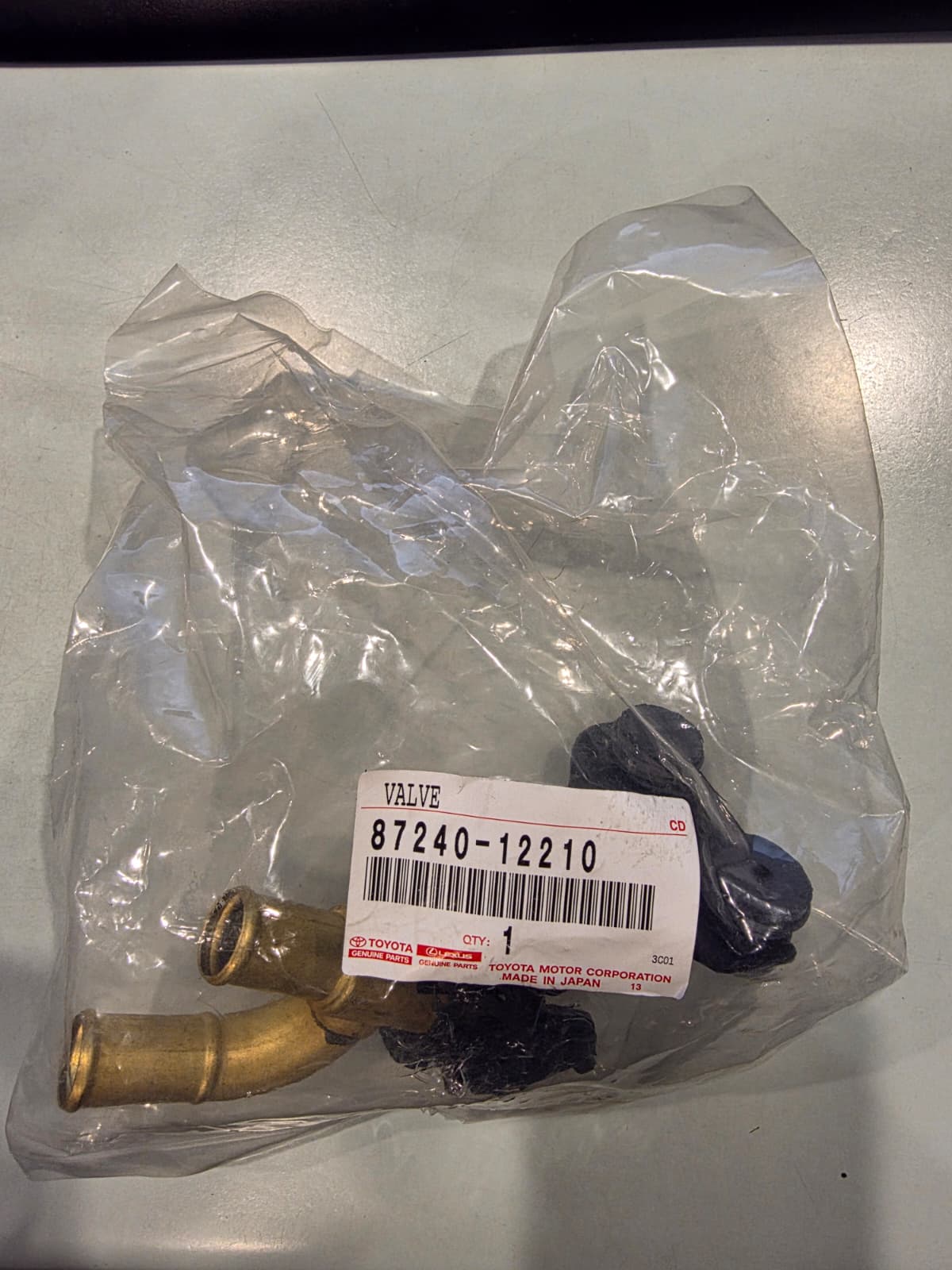 Toyota Genuine AE86 COROLLA Heater Water Valve Assembly 87240-12210