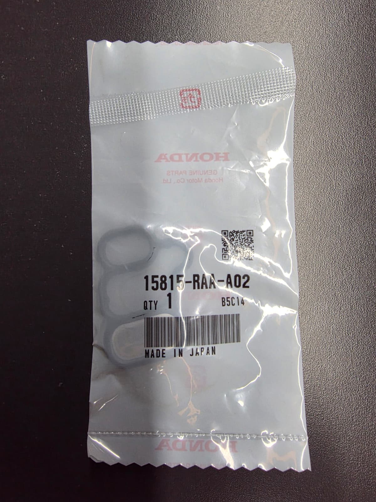 HONDA OEM VTEC K20 SOLENOID GASKET K20A - DC5 EP3 CL7 FD2 FN2 CIVIC TYPE R 15815-RAA-A02