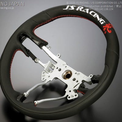 J'S RACING SPORTS STEERING WAZA LEATHER SSG-03-JSL