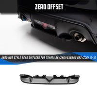 Aero Nur Style Rear Diffuser for Toyota 86 (ZN6)/ Subaru BRZ (ZC6) 2012-2016
