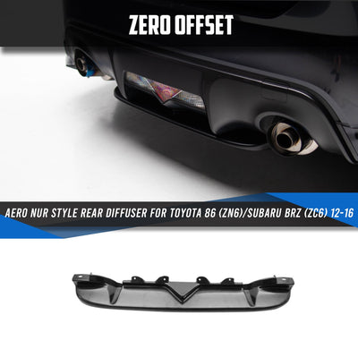 Aero Nur Style Rear Diffuser for Toyota 86 (ZN6)/ Subaru BRZ (ZC6) 2012-2016