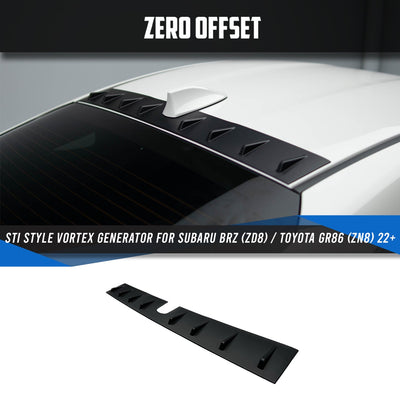 STI Style Vortex Generator for Subaru BRZ (ZD8) / Toyota GR86 (ZN8) 2022+