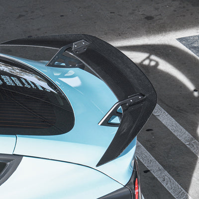 Tesla Model 3 Carbon Fiber AT-S Swan Neck Wing 2019-2023