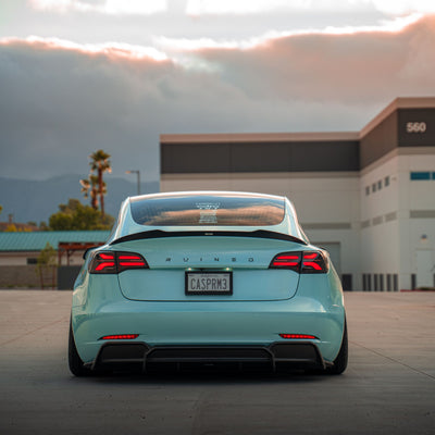 Tesla Model 3 Carbon Fiber Spoiler V2 2019+