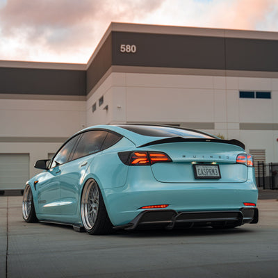Tesla Model 3 Carbon Fiber Rear Diffuser V2 2019-2023