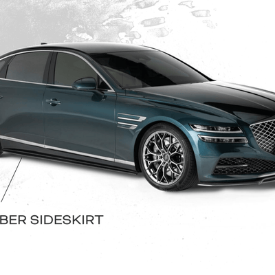 2021 Genesis G80 (RG3) V2 carbon fiber side skirts - ADRO 