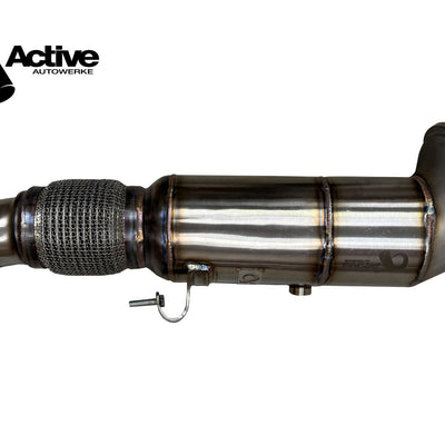 Active Autowerke B58N Downpipe w GESI G-Sport Cat – 2024+ X5,X6 2025+ 540