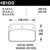 Hawk Performance HP+ Brake Pads